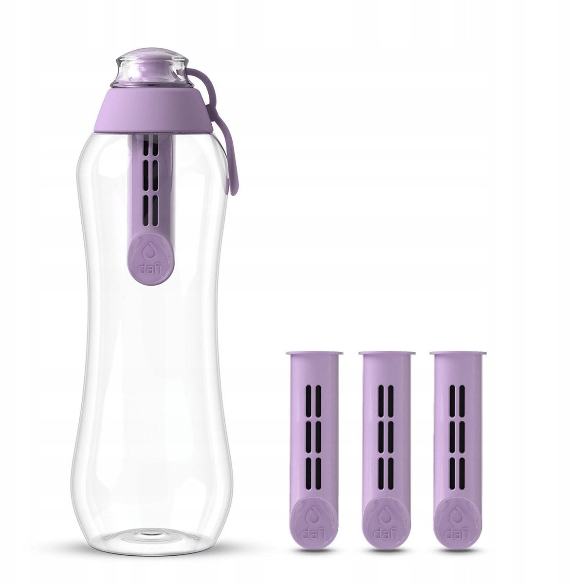 Butelka filtrująca Dafi 0,5l jagodowa 4 filtry