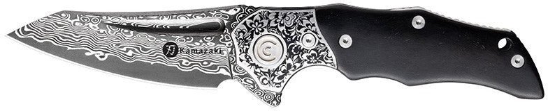 Sulankstomas Damasko plieno peilis Kamazaki KZI23006
