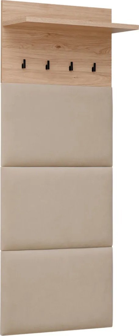 ASM Meble Wieszak tapicerowany do przedpokoju PEDRO hickory jackson ASM Meble