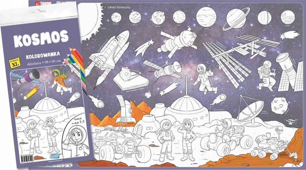 Wydawnictwo Jako Kolorowanka XL. Kosmos