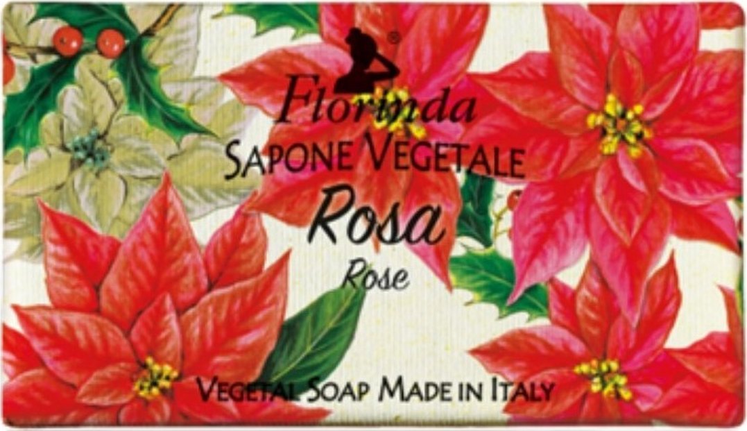 Florinda Xmas Mydło w kostce róża 100g