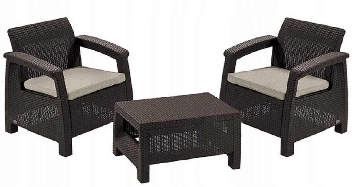 Garden furniture set Corfu Weekend brown 8711245158273