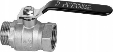 ZAWÓR KULOWY WODNY TYTAN 3/4" RĄCZKA N/W ZKWD-PP-20-NW // ZKW-20-WN-R-H-TYTAN