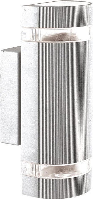 Kinkiet Lumes Srebrny kinkiet zewnętrzny na dom i taras - S312-Mirat