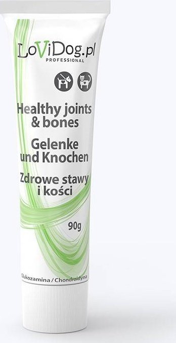 Triton Lovi Dog Zdrowe stawy i kości - pasztet dla psa i kota w tubce, Premium snack mięsny kremowy z witaminami i Omega 3 oraz zmielonymi skorupkami