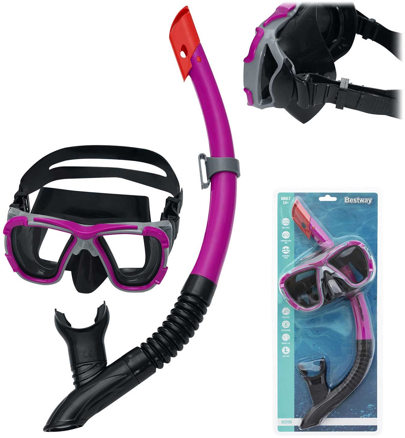 Zestaw do nurkowania fioletowy Bestway 24021