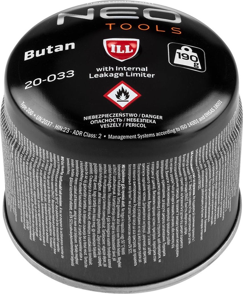Neo Nabój Z Gazem Butan 190g, Nabijany