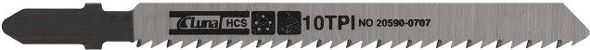 Luna Brzeszczoty do wyrzynarek ze stali HCS, typ T101D do drewna i tworzyw sztucznych, zęby szlifowane, grzbiet zbieżny 75mm - 205900905