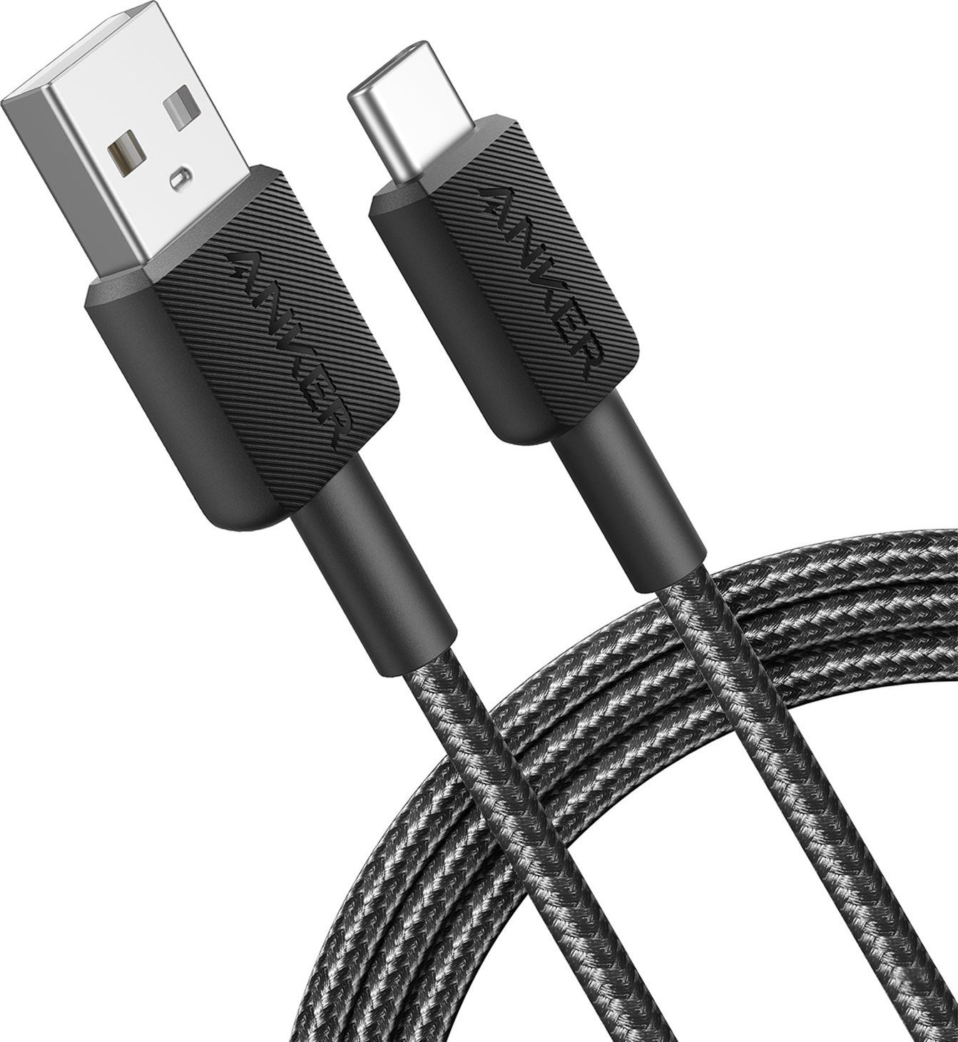 Kabel USB Anker USB-A - USB-C 1.8 m Czarny (A81H6G11)