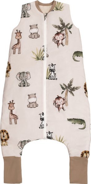 Śpiworek bawełniany, całoroczny z nogawkami dla dziecka- TOG 1,5 od 2 do 4 lat ZOO