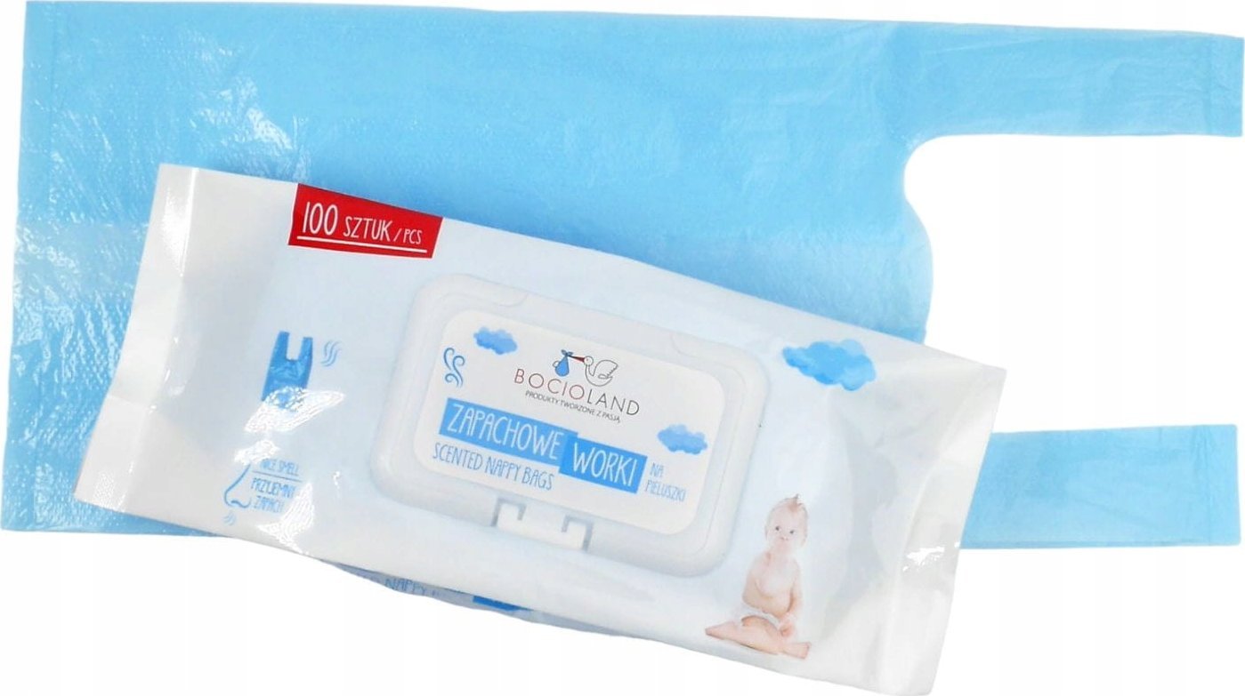 Bocioland 0182 WORECZKI NA ZUŻYTE PIELUCHY 10SZT BL018