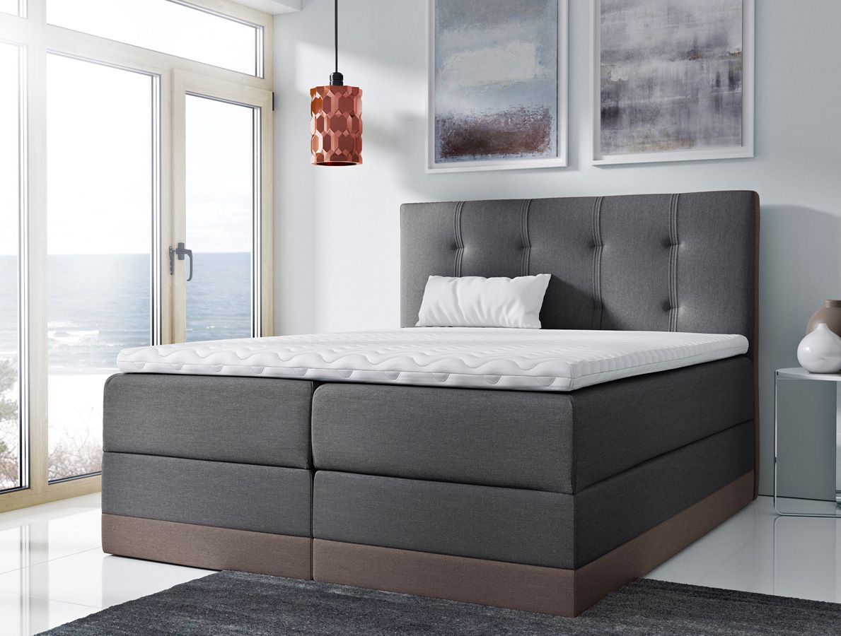 Elior Łóżko kontynentalne Kongel 2X 140x200