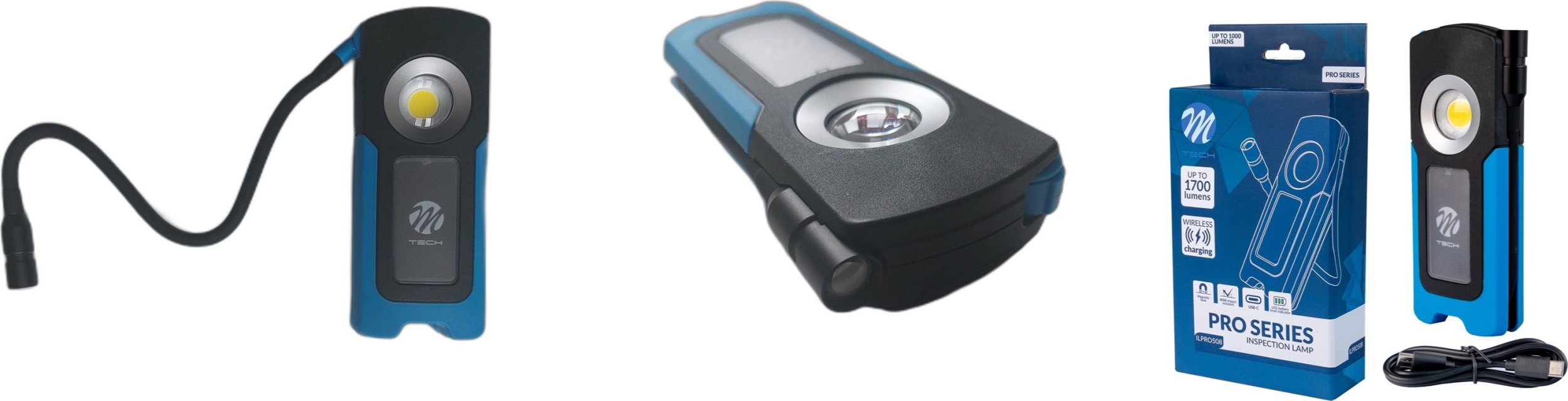 M-Tech Lampa warsztatowa elastyczna regulowana z ładowaniem indukcyjnym 1700lm ILPRO508 M-tech