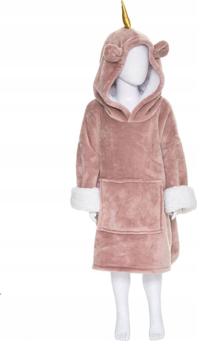 Atmosphera Poncho z kapturem dla dzieci, motywy zwierzęce