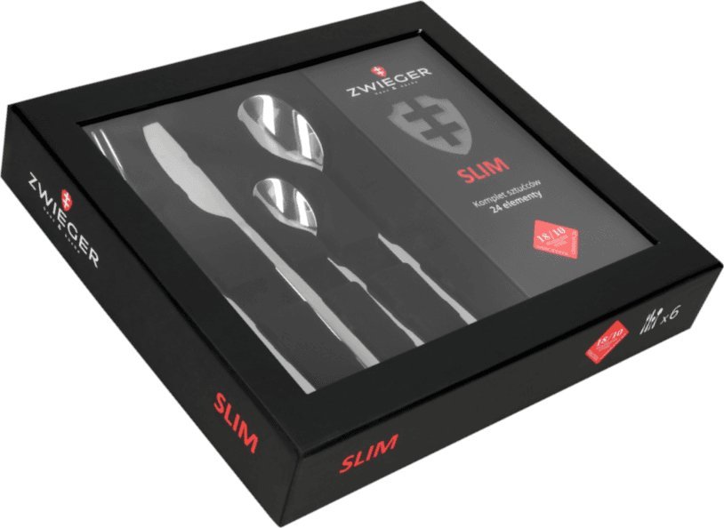 Zwieger ZWIEGER - Sztućce SLIM - zestaw sztućców - 24x elementy