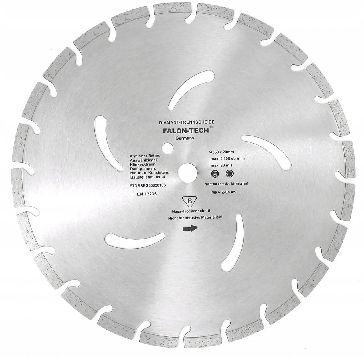 TARCZA DIAMENTOWA BETON 350x20 SEGMENT FALON Tech