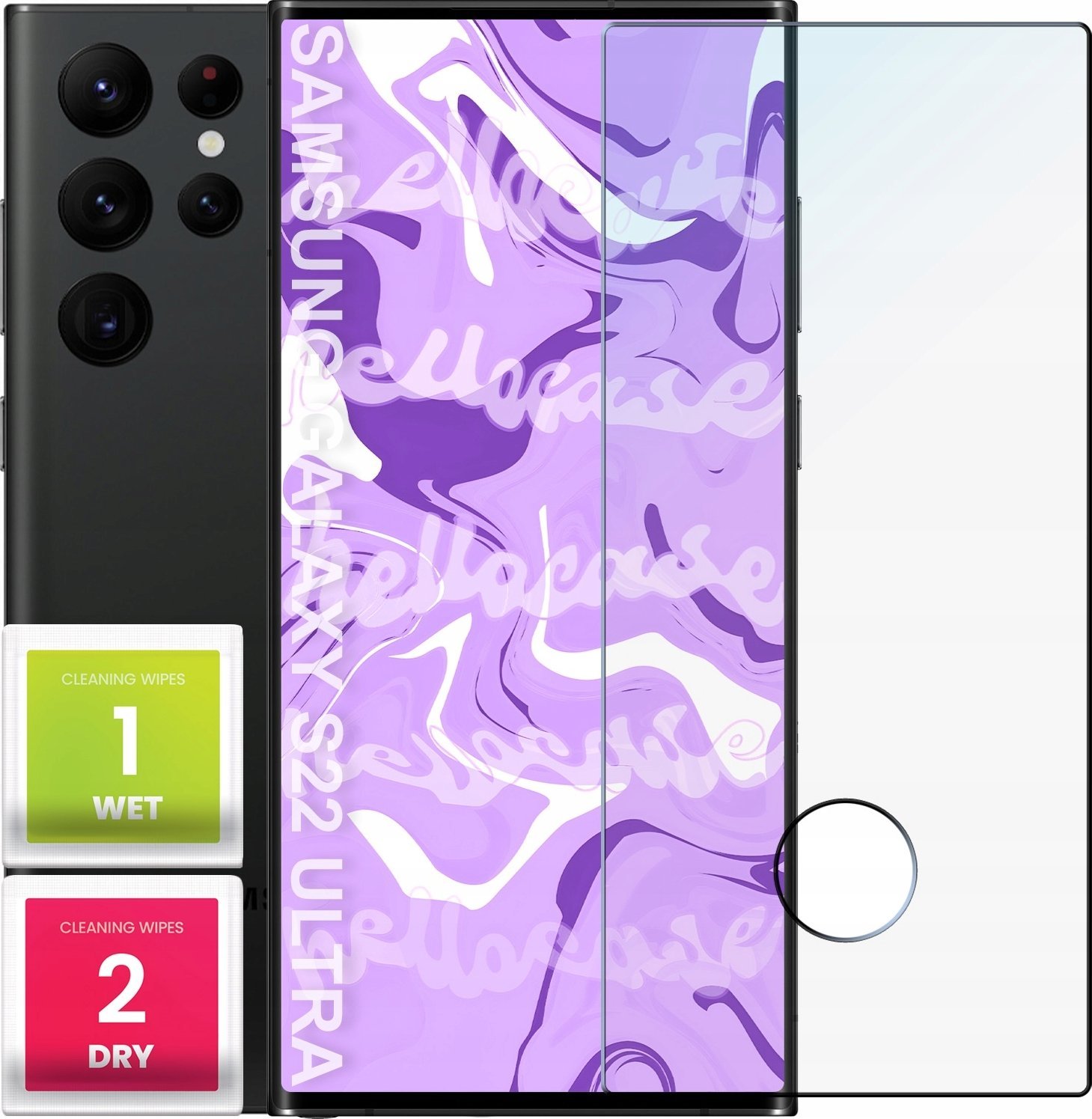 Hello Case Szkło Hartowane do Samsung Galaxy S22 Ultra (szybka 9H, 2.5D)