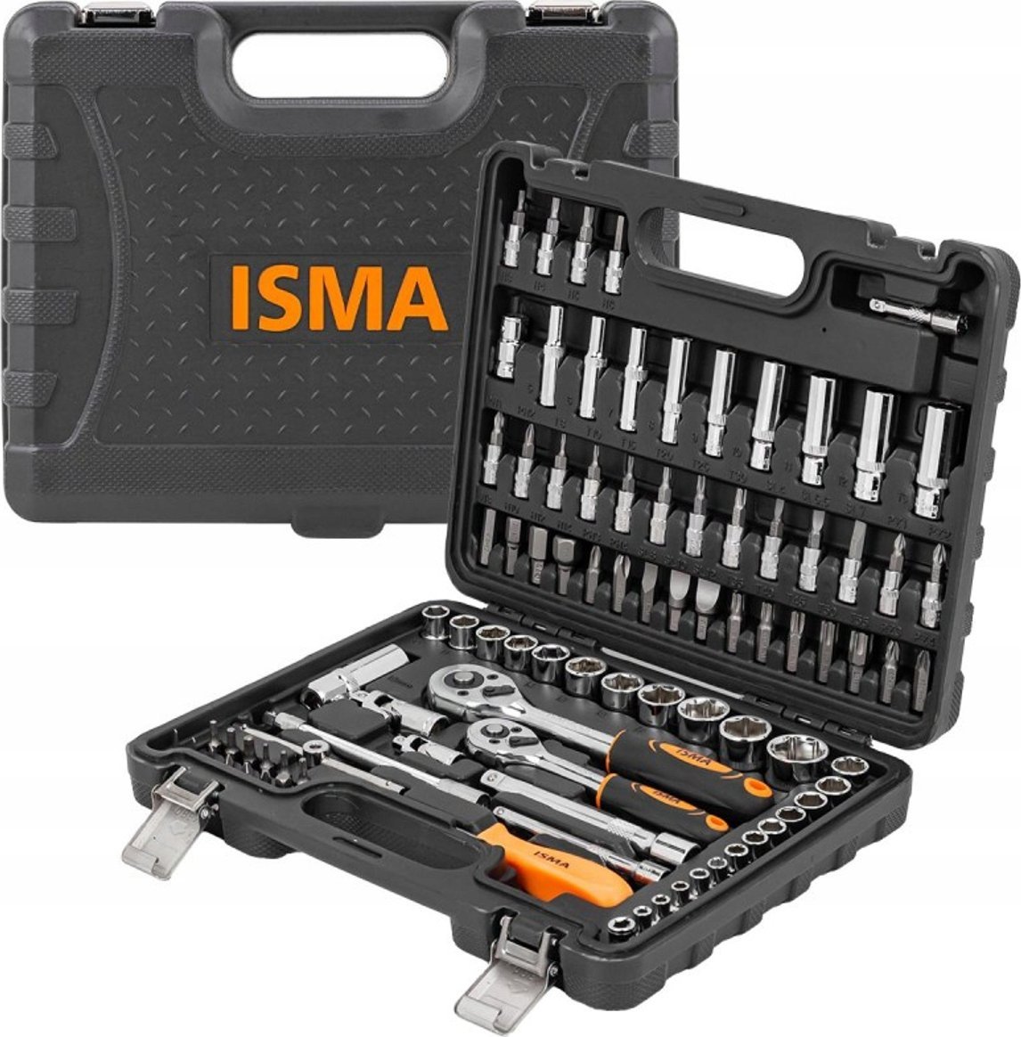 Zestaw narzędzi Isma Zestaw narzędzi 94el. 1/4" i 3/8" (6-kątnych) (4-22mm)