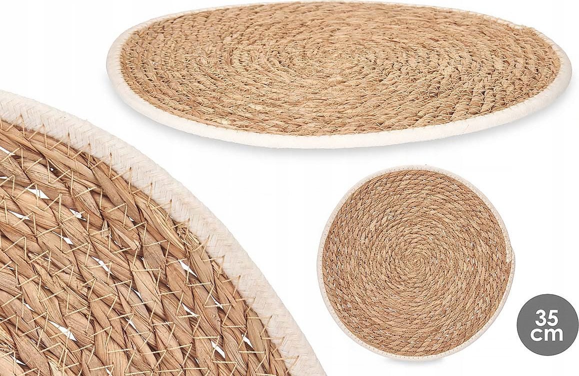 Kinvara Pleciona podkładka na stół ESPARTO, Ø 35 cm