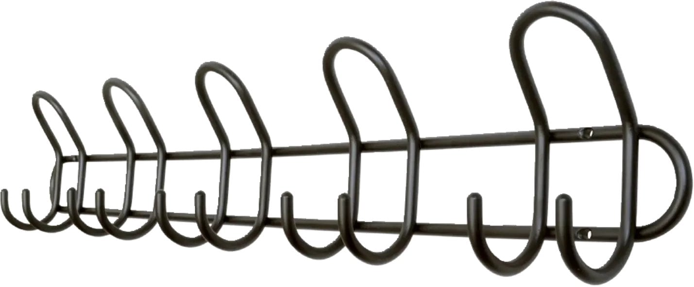 Knagerække P5 5-knage sort