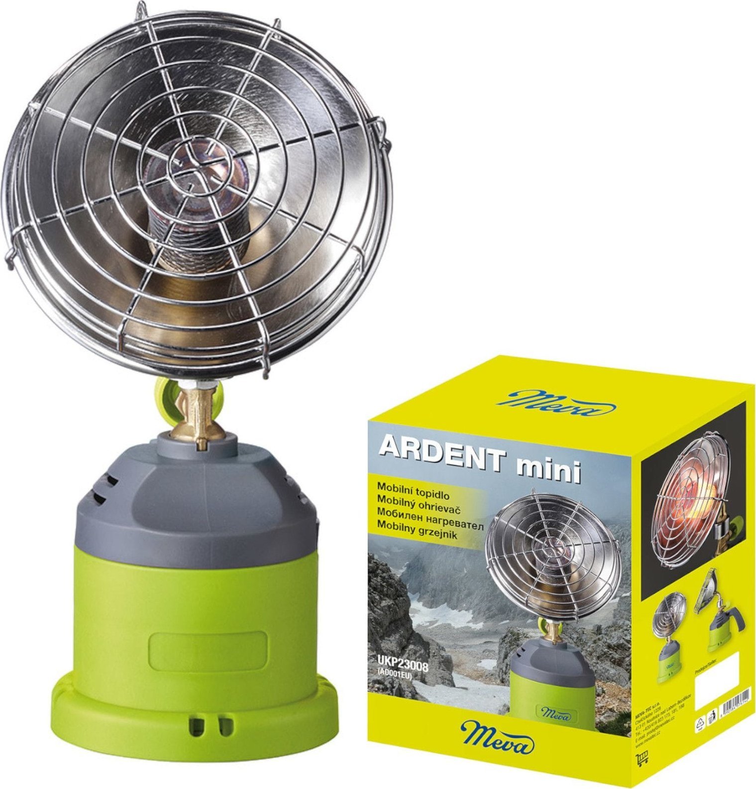 Meva Grzejnik turystyczny ARDENT MINI słoneczko promiennik na kartusz gazowy 1kW