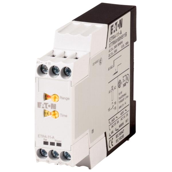 Eaton Przekaźnik czasowy 1P 3A 0,05sek-100h 24-240V AC/DC opóźnione załączenie ETR4-11-A - 031882