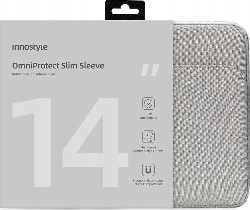 Etui Innostyle TORBA NA LAPTOPA 14" ETUI OMNIPROTECT SLIM SZARY