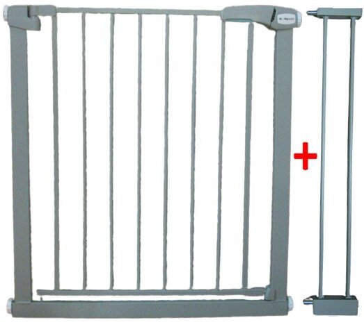 BRAMKA ZABEZPIECZAJĄCA S1 SZARA na schody, drzwi 79-94 cm rozporowa ochronna EDUKAMP