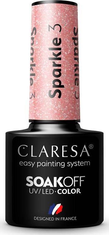 Claresa Claresa Soak Off UV/LED Sparkle lakier hybrydowy 3 5g