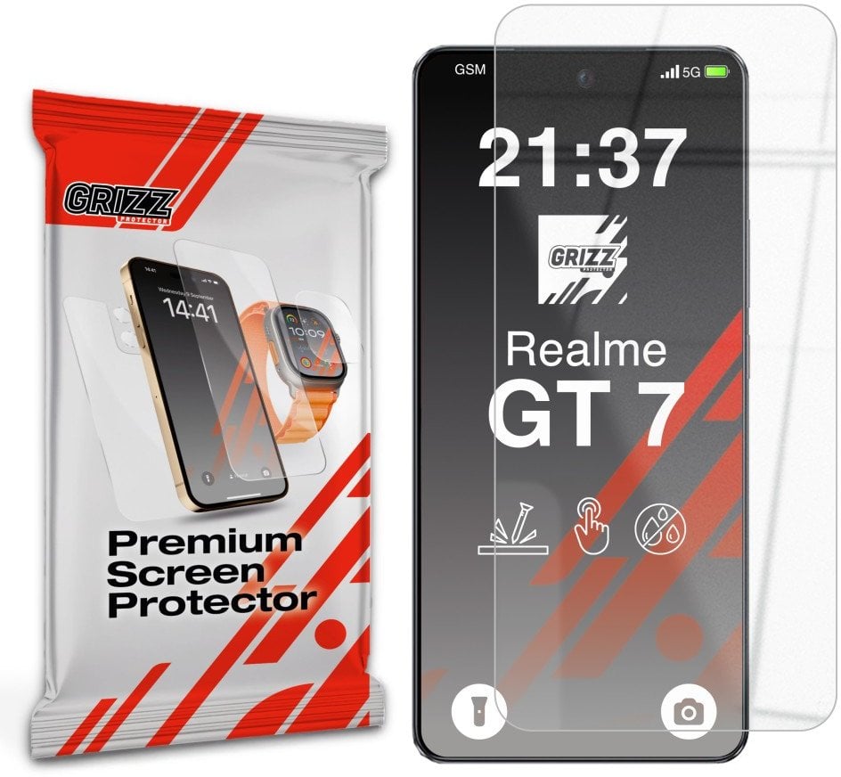 Szkło hybrydowe GrizzGlass HybridGlass do Realme GT 7