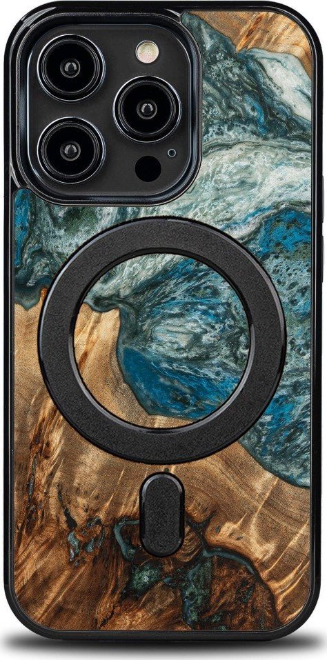 BeWood Etui Bewood Unique na iPhone 14 Pro - Planets - Ziemia z MagSafe