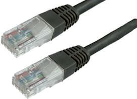 MediaRange Patchcord, UTP, Cat6, 1m, czarny (MRCS119)