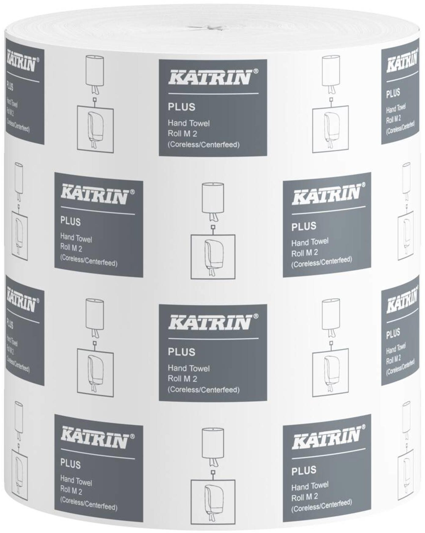 Katrin Aftørringspapir Katrin Plus M2 2-la 23cmx167m 6rl/kar 448610 - (6 ruller pr. karton)