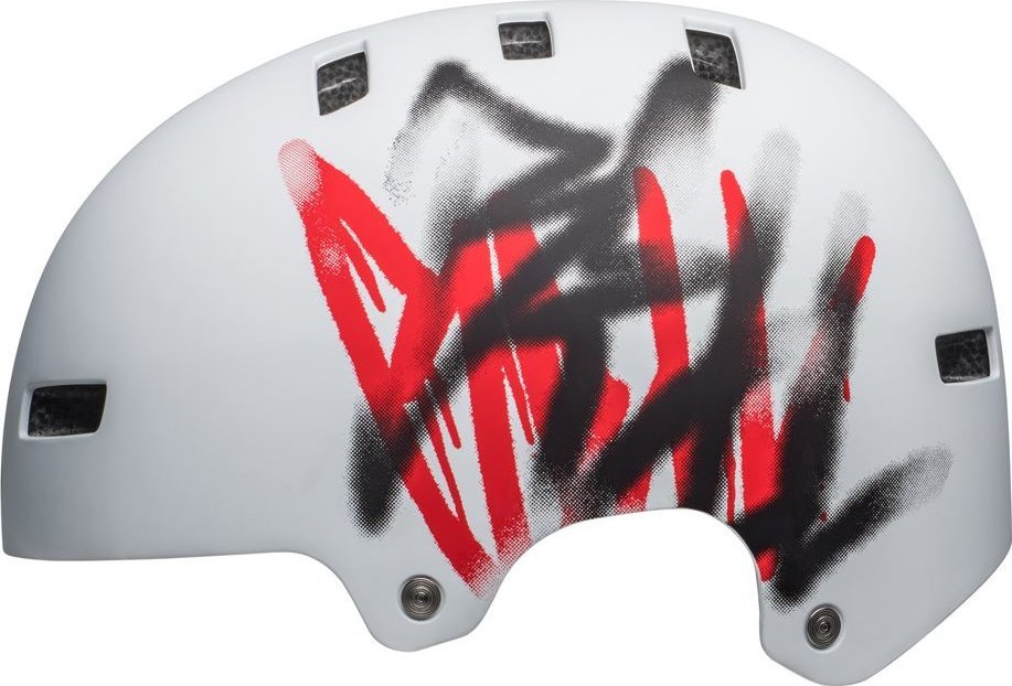 Bell Kask bmx BELL LOCAL matte white scribble roz. M (55–59 cm)
