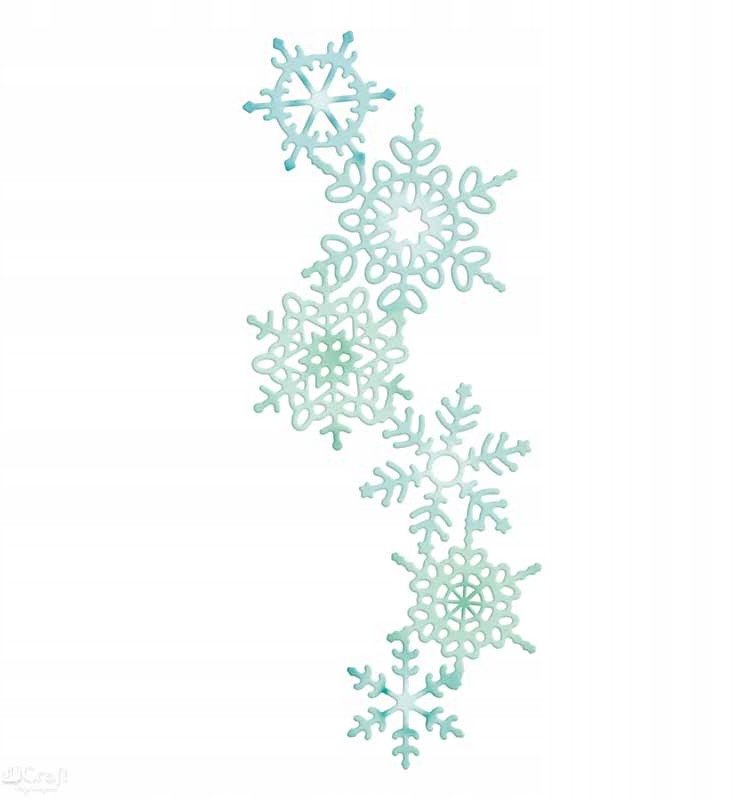 Wykrojnik - Girlanda śnieżynek