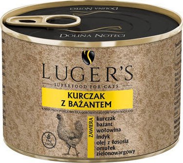 Karma dla kotów Lugers kurczak z bażantem 185 g