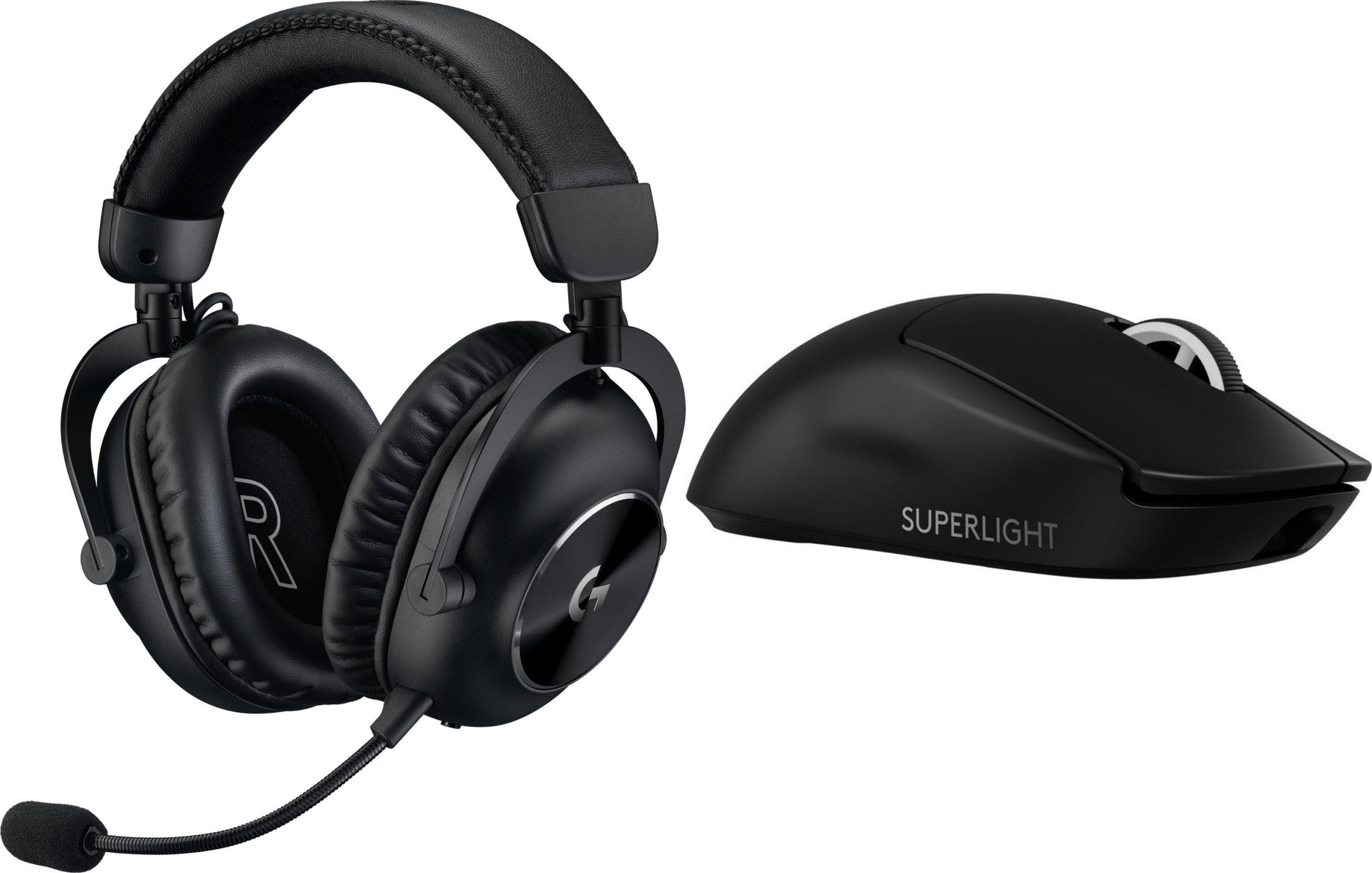 Słuchawki Logitech G Pro X2 Lightspeed Czarne (981-001263) + G PRO X SuperLight 2 (910-006630)
