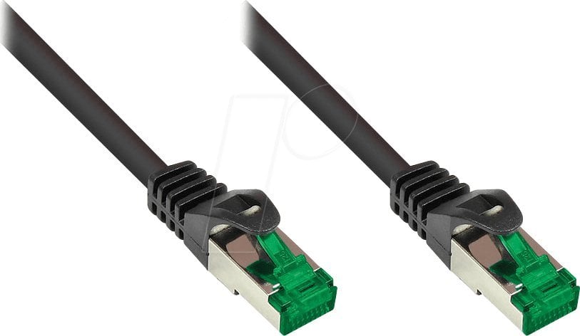 Alcasa 8062-H100S kabel sieciowy Czarny 10 m Cat6+ S/FTP (S-STP)