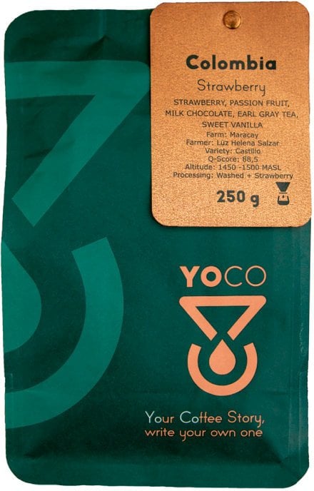 Kawa ziarnista YoCo Coffee Colombia Strawberry FILTR 250g