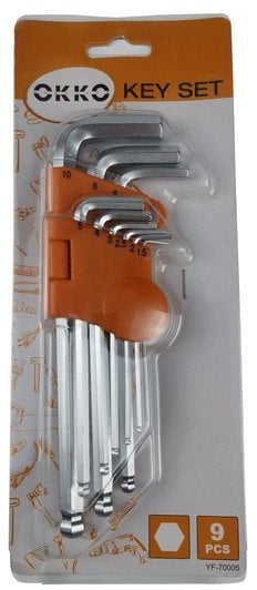 HEXAGONAL KEY SET HH F-70005 9PCS 1.5-10