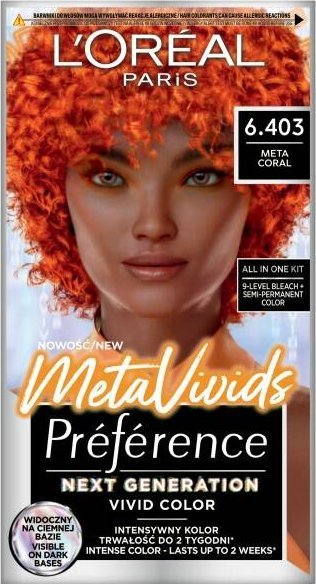 L’Oreal Paris L'oreal Preference MetaVivids farba do włosów 6.403 Meta Coral