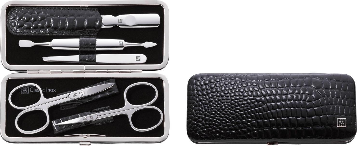 Zwilling Zestaw do manicure Zwilling Classic Inox czarne, sztywne pudełko, 5 elementów