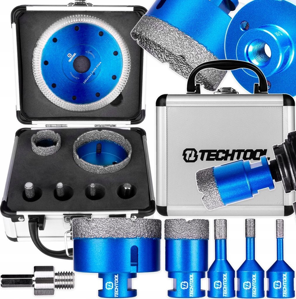 MSW TECHTOOL TTHS02 Zestaw otwornic diamentowych w walizce