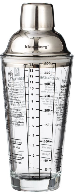 Klausberg Szejker, Szklany, z Wydrukowanymi Przepisami Klausberg