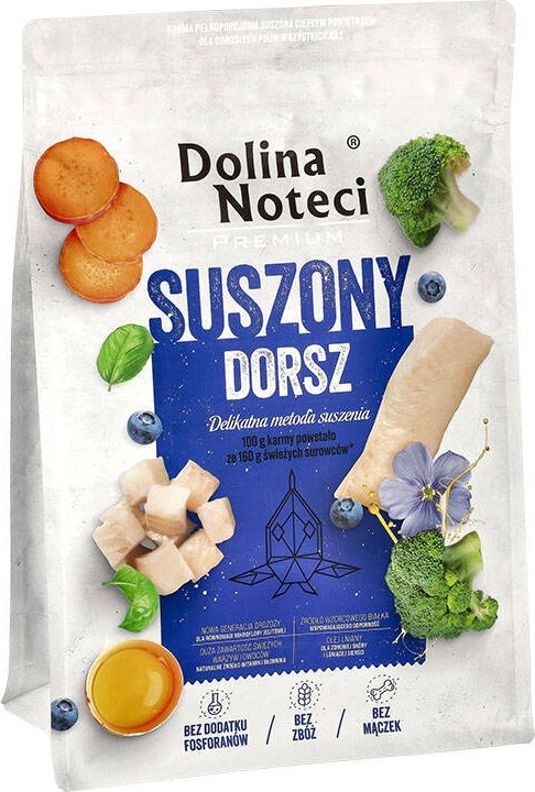 Karma suszona dla psa Dolina Noteci Premium dorsz 3 kg