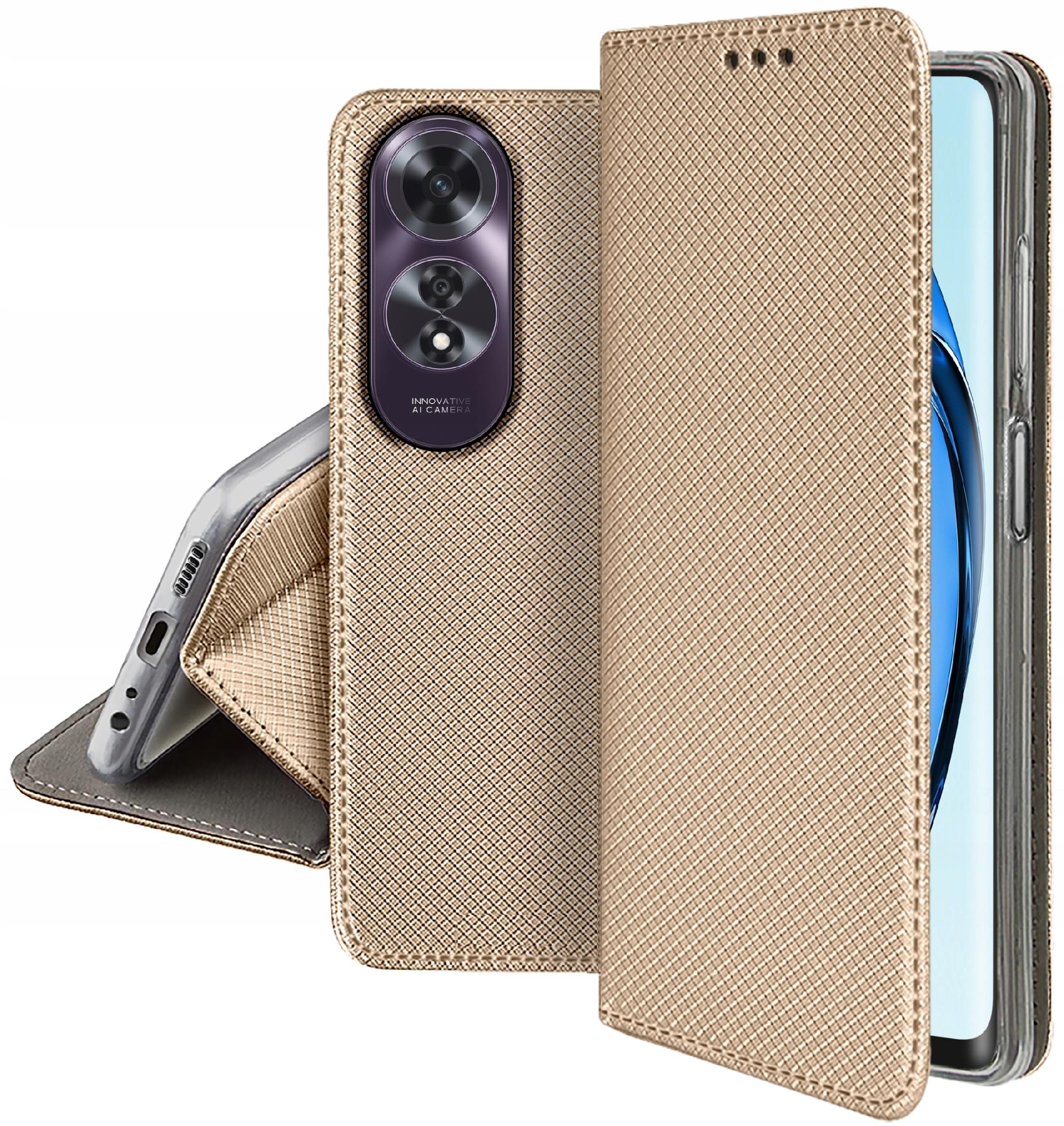 Etui do Oppo A60 4G SMART MAGNET CASE PORTFEL + SZKŁO OCHRONNE 9H