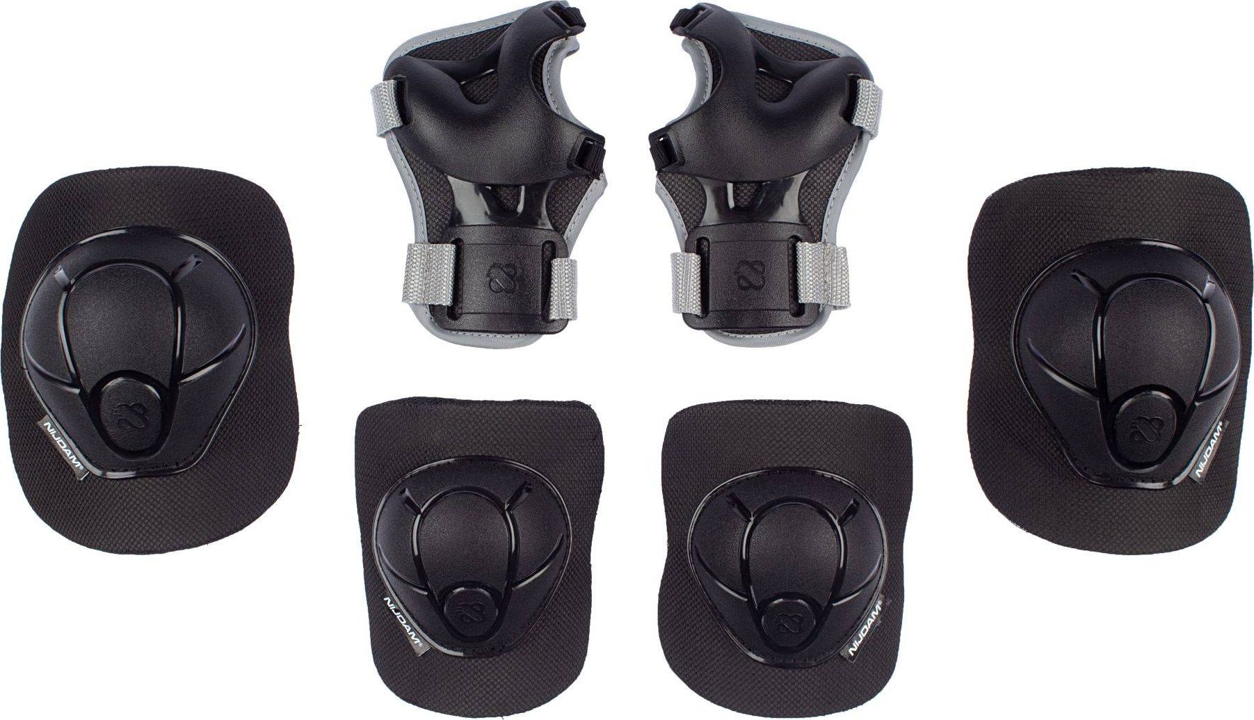 Nijdam Ochraniacze na kolana rolki dla dzieci Neo Nero Nijdam M