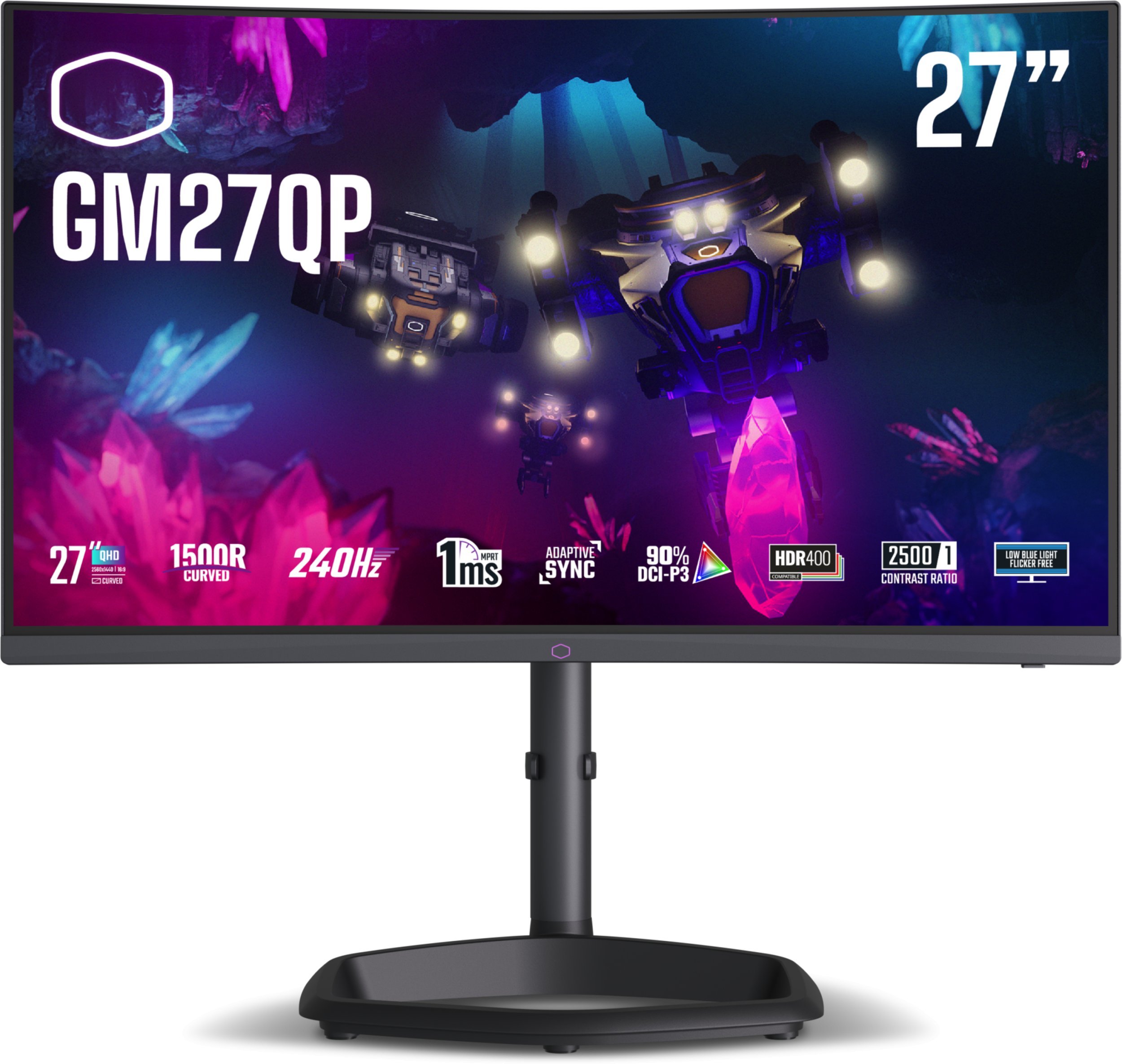 GM27QP(68.6 cm(27 Zoll), schwarz, QHD, VA, Curved, Adaptive-Sync, 240Hz Panel)