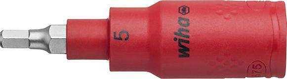 Wkrętakowa końcówka wymienna 3/8" do śrub z gniaz.6-kątnym VDE 5x75mmWiha