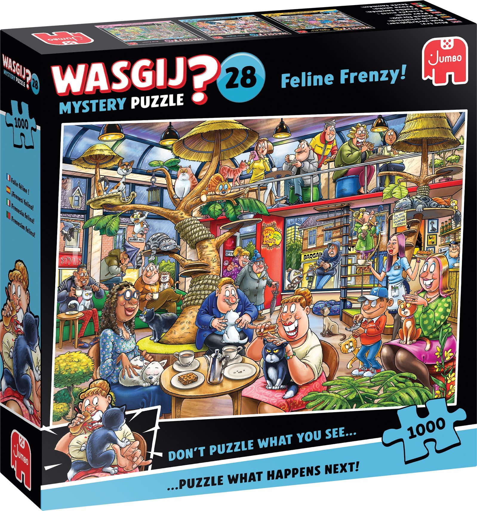 TMT Puzzle 1000 Wasgij Mystery Koci obłęd 02859